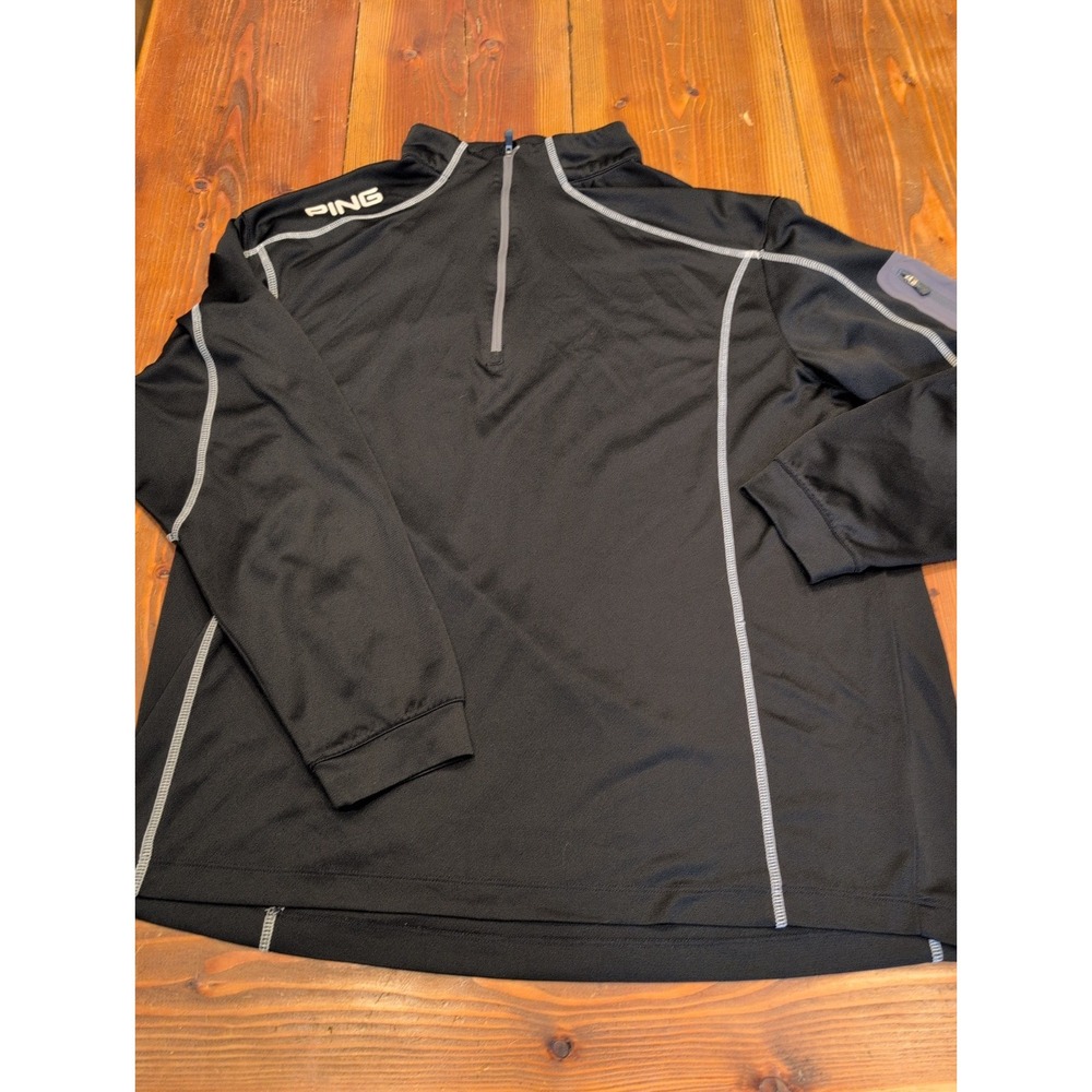 PING PERFORMANCE Mens 1/4 Zip Performance Pullover Size XXL Black Golf